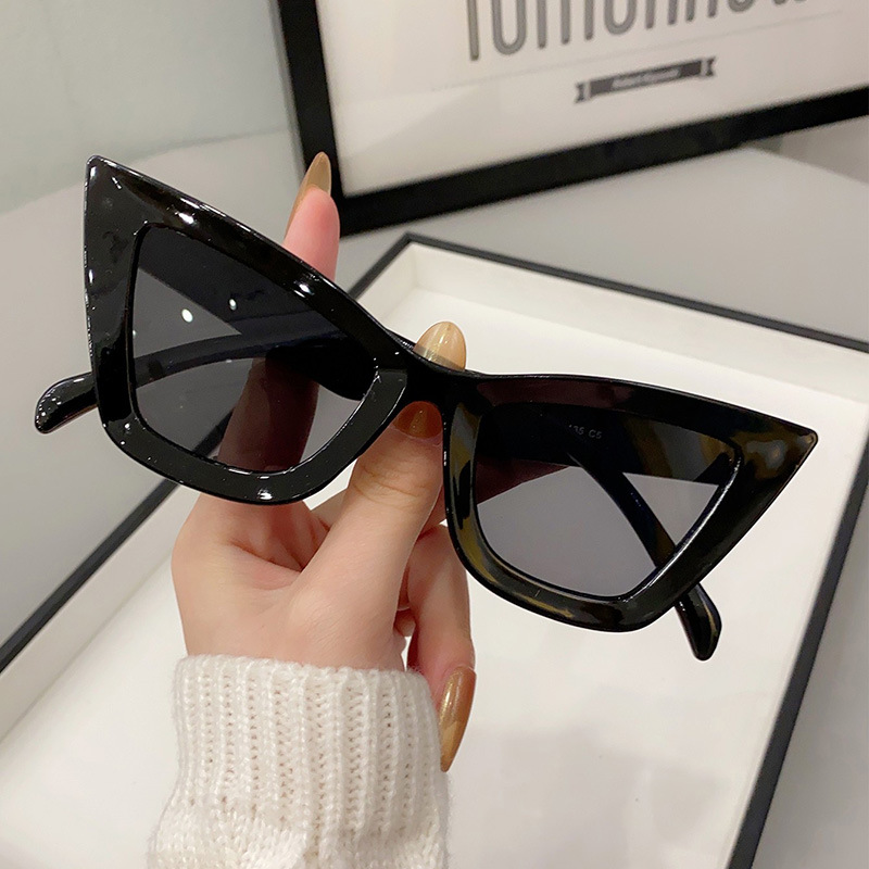 Sunglasses Cat Eye - New Big Frame Vintage Square Sunglasses
