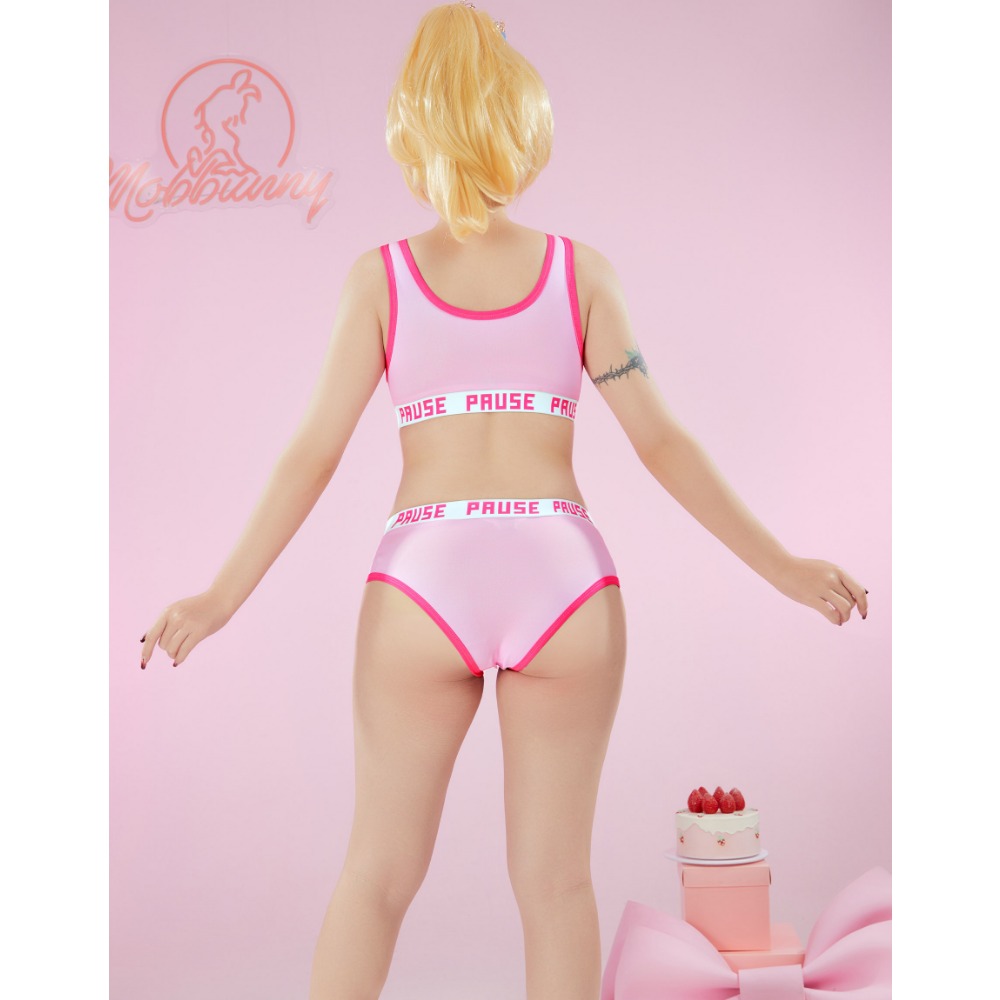 MOBBUNNY Peach Derivative Spor - Bralette Triangle Set ulasan dan harga