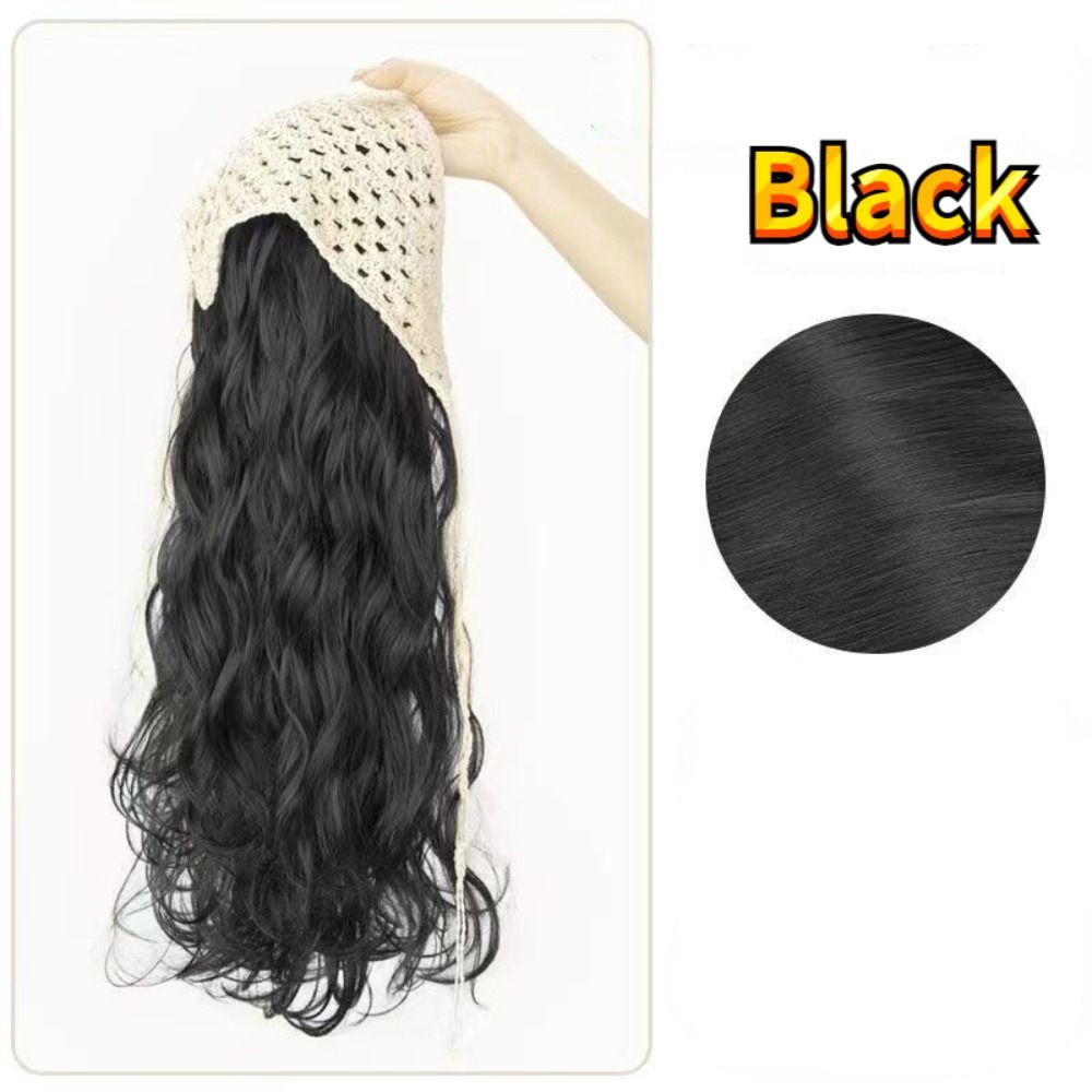 Fashion 65CM Wig Triangle Head - Headband Summer Knit ulasan dan harga