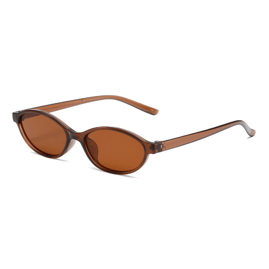 Fashion Oval Simple Literary S - Sunglasses Cat Eye ulasan dan harga