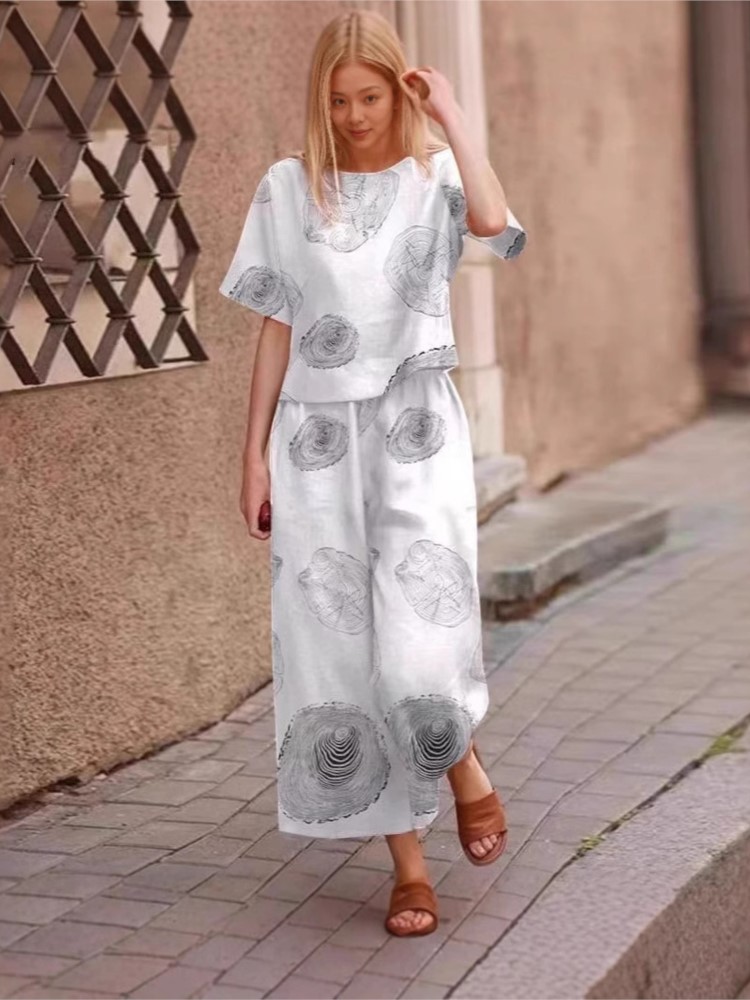 2025 Spring Summer New Plus Si - Linen Pant Wide ulasan dan harga