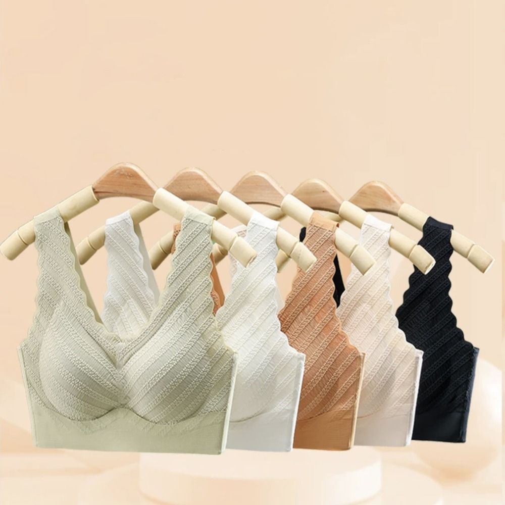 Seamless Bubble Lace Bra Widen - Bralette Triangle Set ulasan dan harga