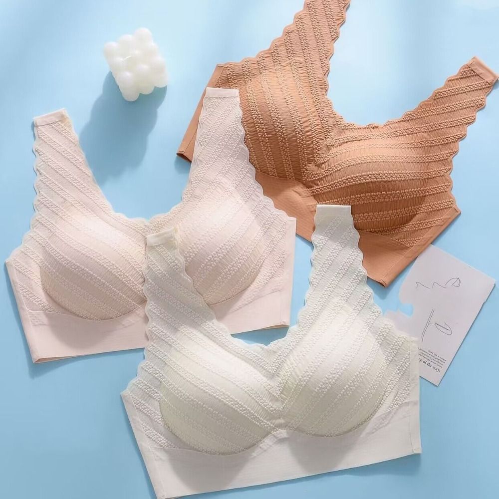 Seamless Bubble Lace Bra Widen - Bralette Triangle Set ulasan dan harga