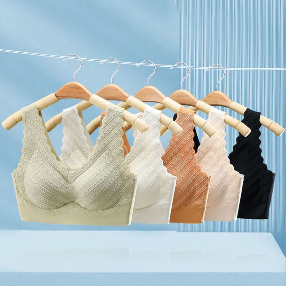 Seamless Bubble Lace Bra Widen - Bralette Triangle Set ulasan dan harga