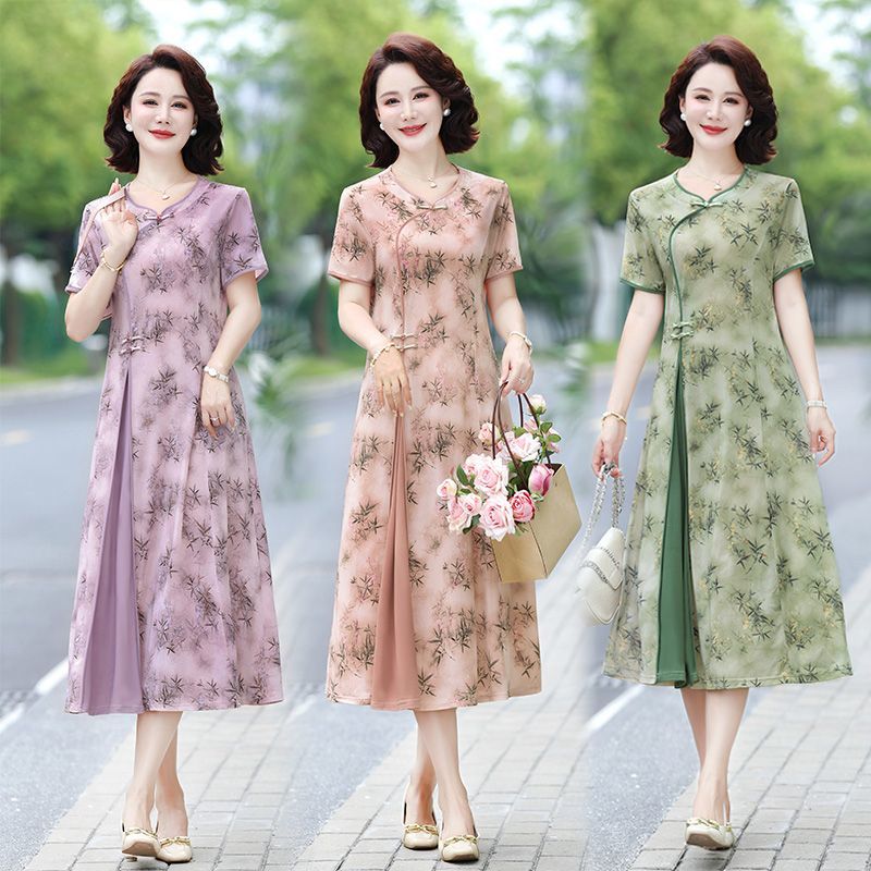 Floral Print Midi Dress for Mi - Midi Skirt Floral ulasan dan harga