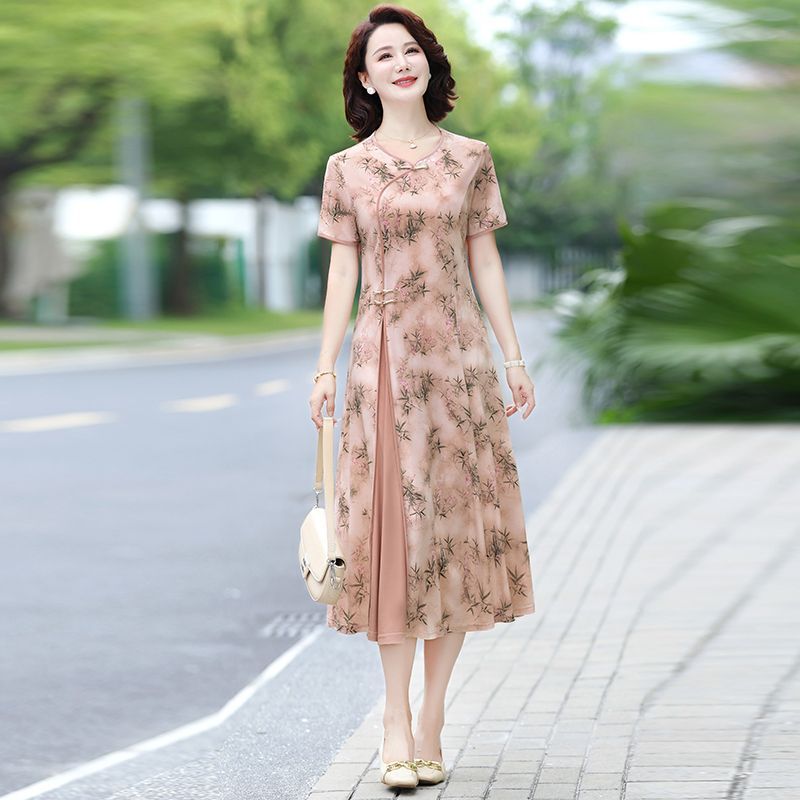 Floral Print Midi Dress for Mi - Midi Skirt Floral ulasan dan harga