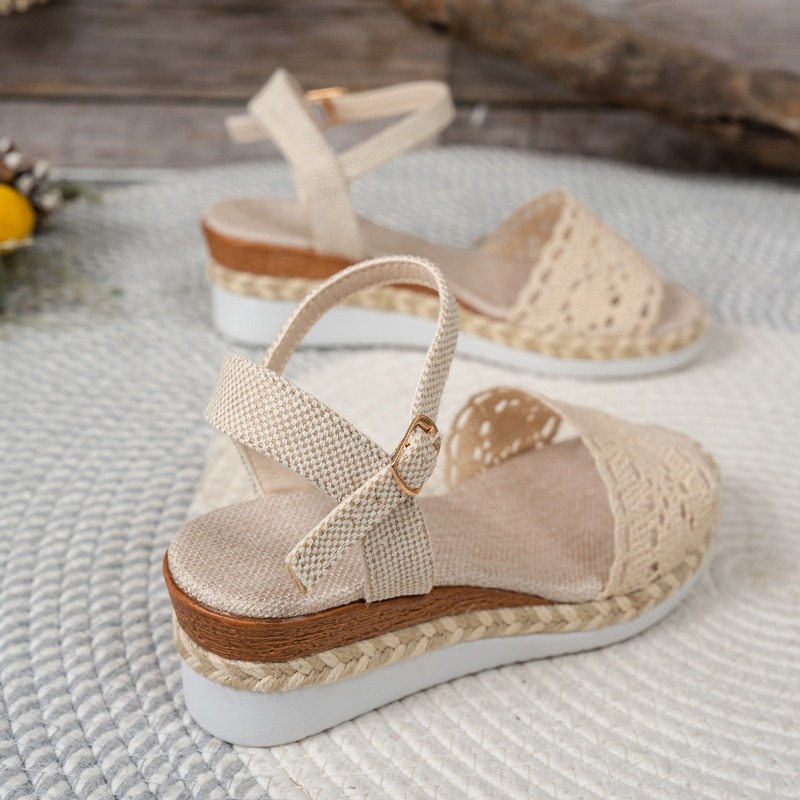 Women Lace Wedge Sandals Espad - Wedge Espadrille Women ulasan dan harga