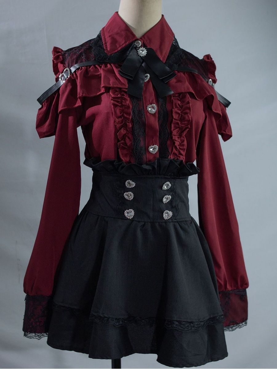 Subculture JK Uniform 2 Piece  - Blouse Off Shoulder ulasan dan harga