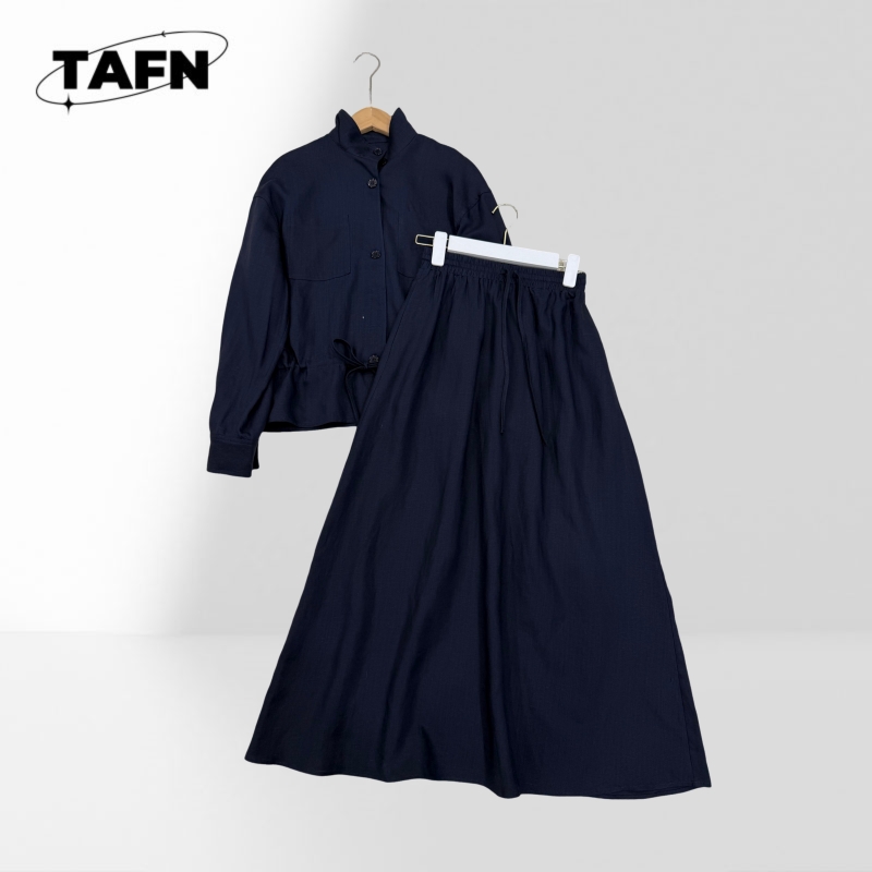 Fashion Ladies Skirt Solid Col - Midi Skirt Floral ulasan dan harga