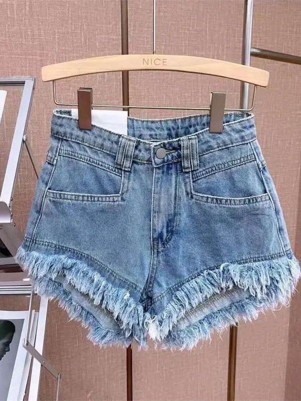 Casual Korean Style Frayed Hem - Shorts Denim Frayed ulasan dan harga