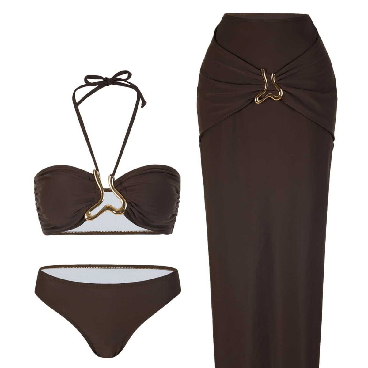 Women Sleeveless Tankini Bikin - Swimsuit Bikini Ruched ulasan dan harga