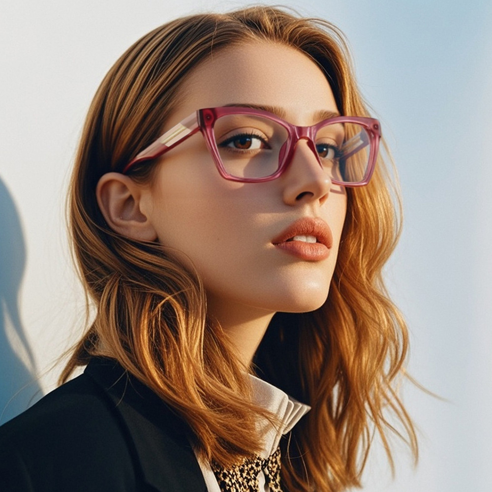 Cat Eye Large Frame Anti Blue  - Sunglasses Cat Eye ulasan dan harga