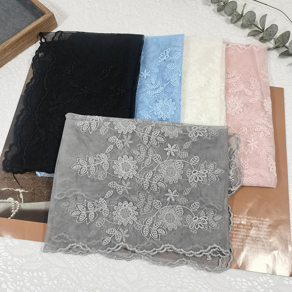 Lace Sunflower Silk Scarf Fair - Headband Summer Knit ulasan dan harga